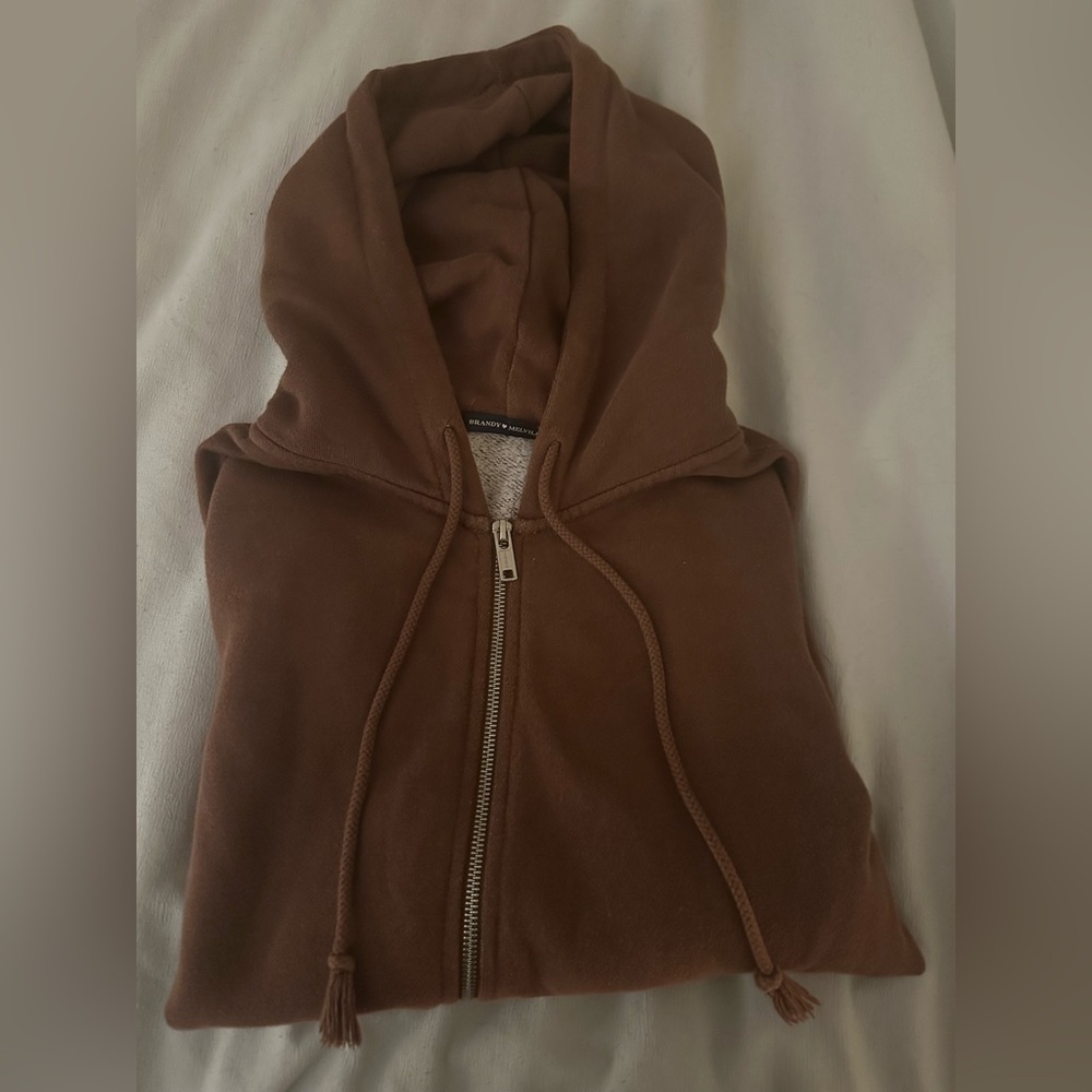 Brandy Melville brown christy hoodie